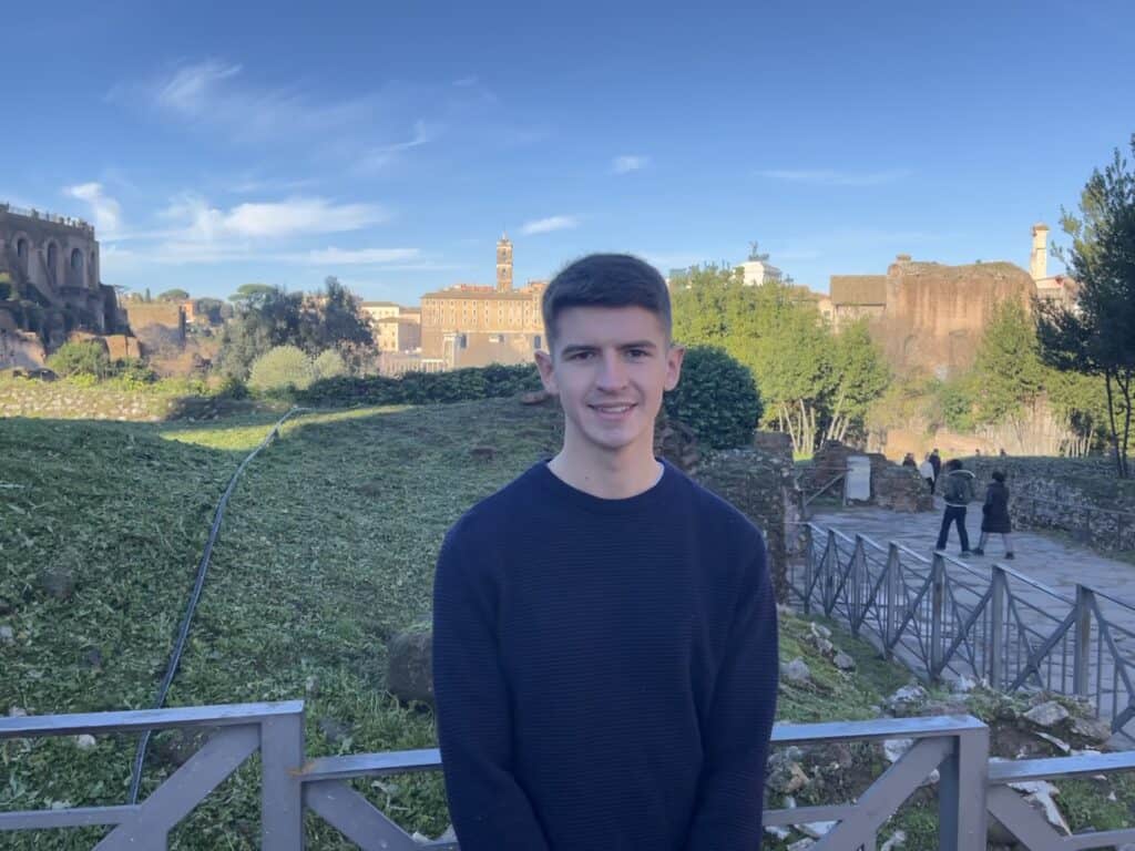 A picture of me inside the Roman Forum. 
