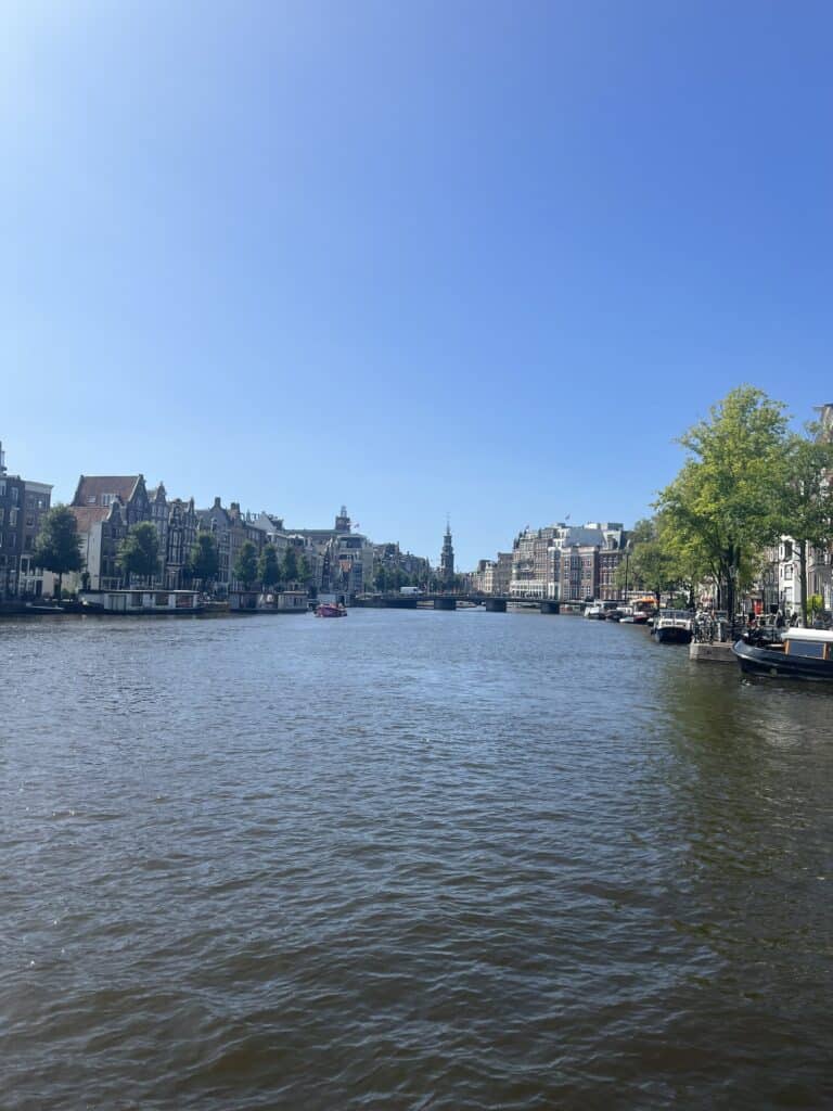 A canal in Amsterdam