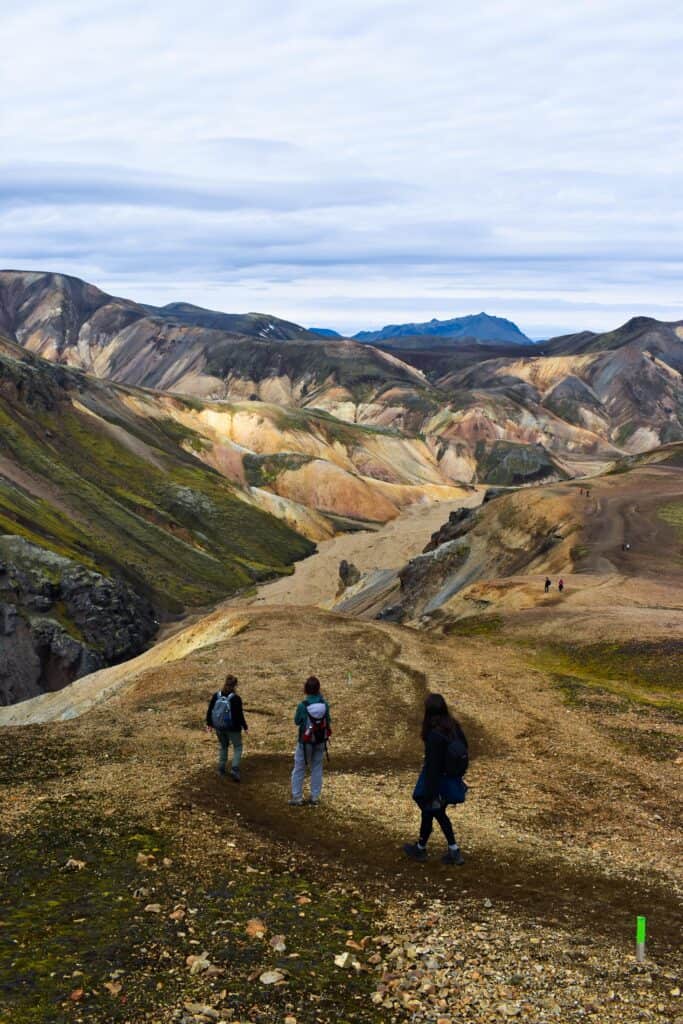 A picture of the mountains of Landmannalaugar.