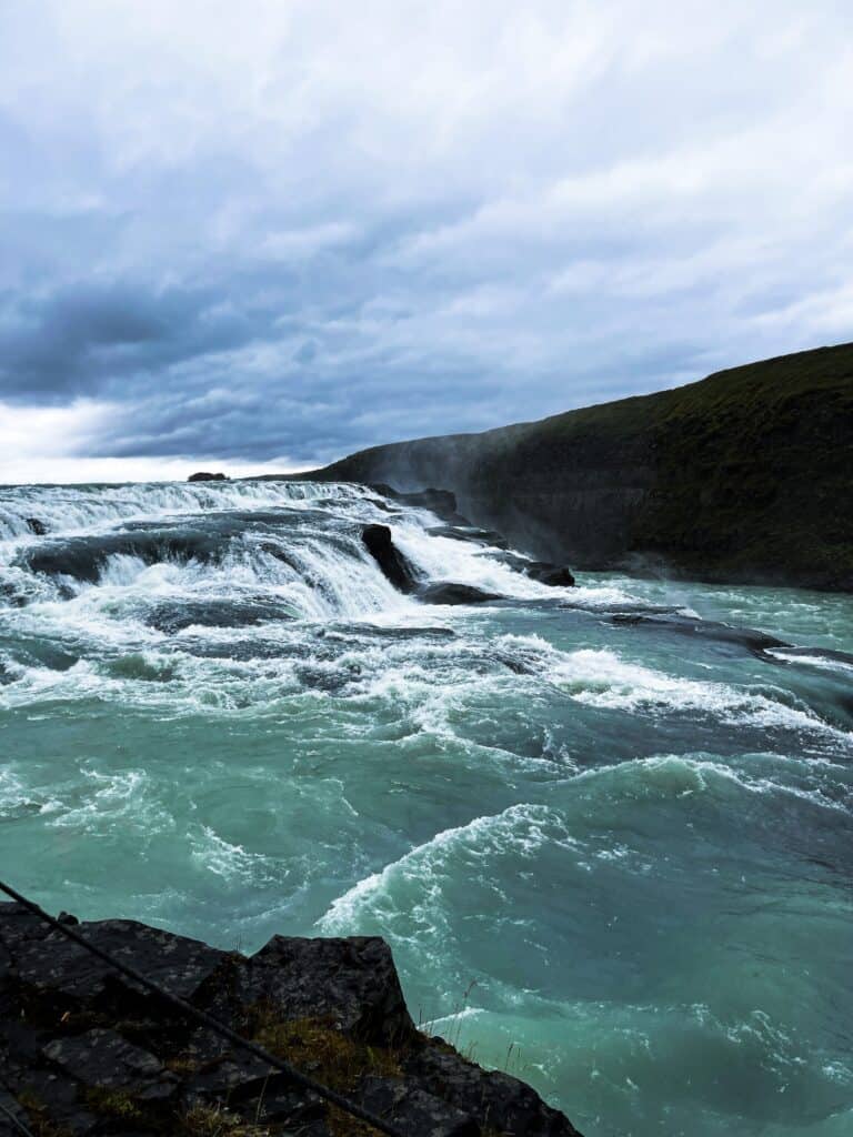 A picture of Gullfoss Waterfall.